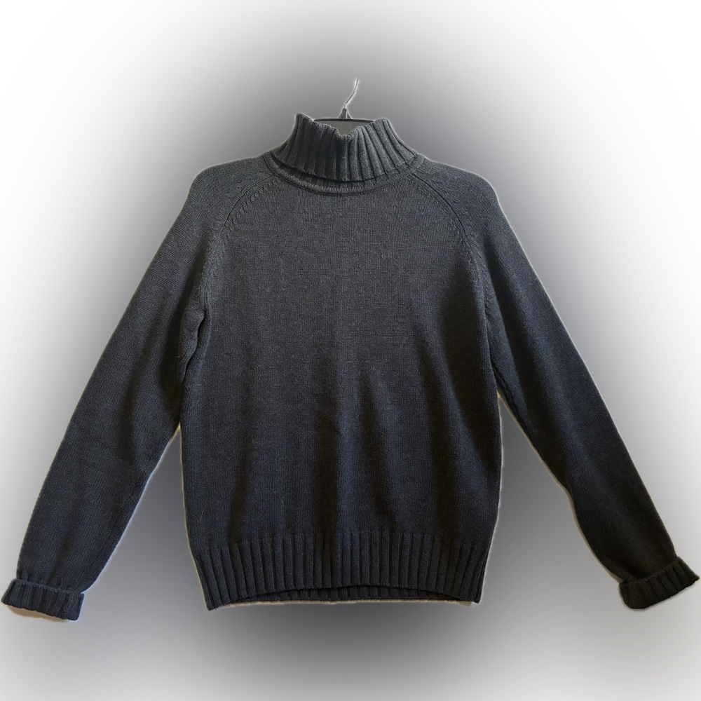 JEANNE PIERRE Charcoal Turtleneck Sweater